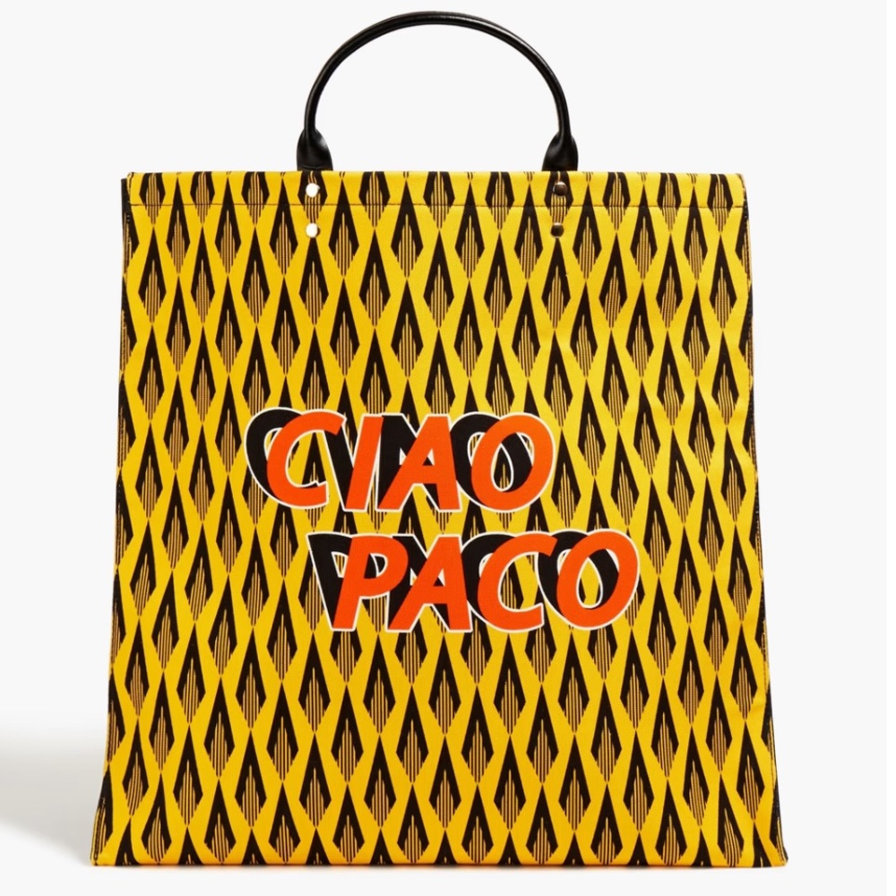 RABANNE Printed canvas tote - Picture 3 of 12
